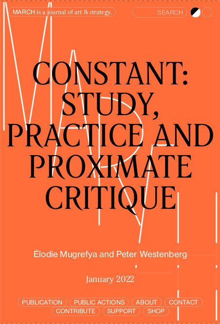 Constant Study, Practice and Proximate Critique – MARCH