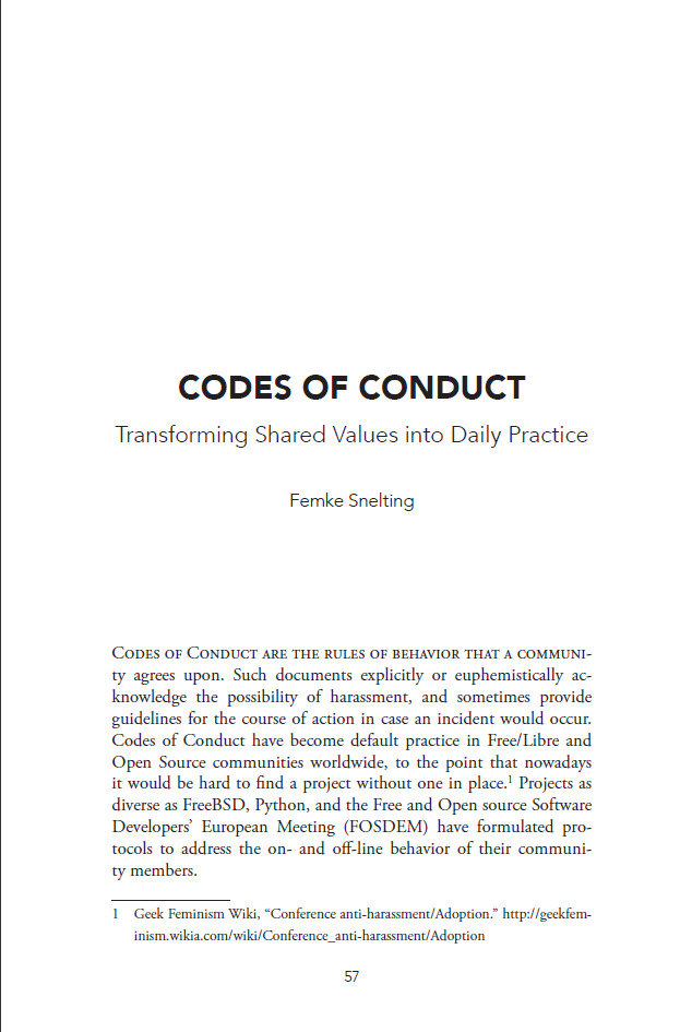 Codes of Conducts. Transforming Shared Values into Daily Practice.